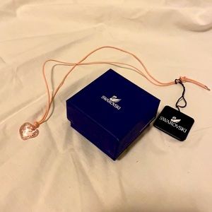 NWT NIB Swarovski Pink Heart Necklace